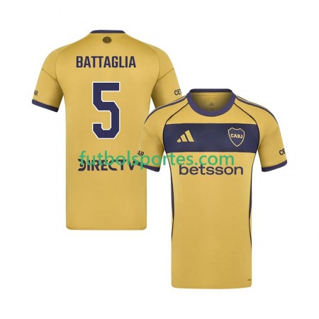 Camiseta CA Boca Juniors Rodrigo Battaglia 5 Segunda Equipación 2025/2026